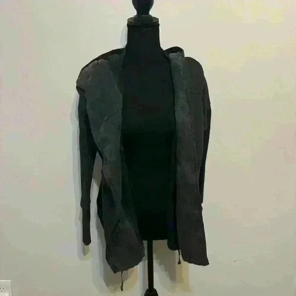 Young Fabulous & Broke Drawstring Oversized Shawl/Hood Collar Soft Jacket XS - Picture 6 of 11